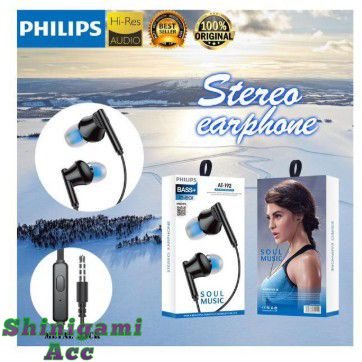 [Shinigami Acc] Handsfree PHILIPS AT-192 BASS+ AT192 Stereo Earphone Universal
