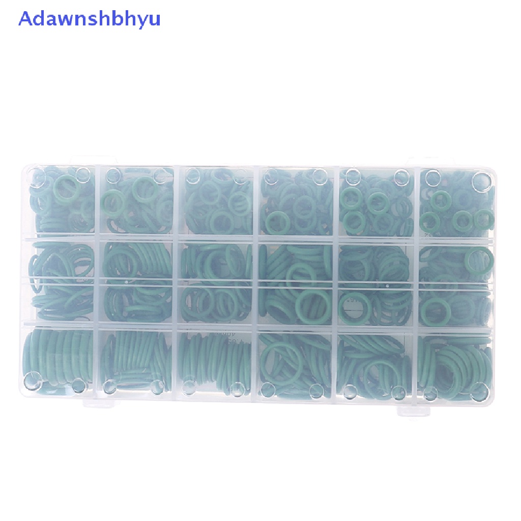 Adhyu 530Pcs Seal O-ring R134a Perbaikan Kotak Sealant Karet Ac Mobil Set ID
