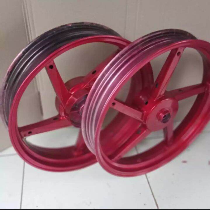 velg pelek racing depan belakang Vixson  tapak lebar ring 17