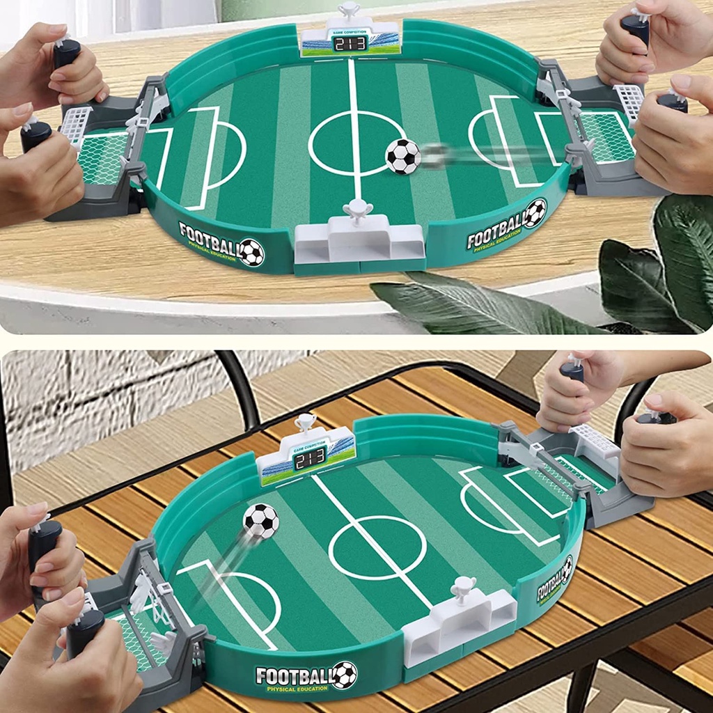 Ukuran Lebih Besar Tabletop Sports football Sepak Bola Hoki desktop Permainan Papan Pesta Keluarga Dengan 2bola