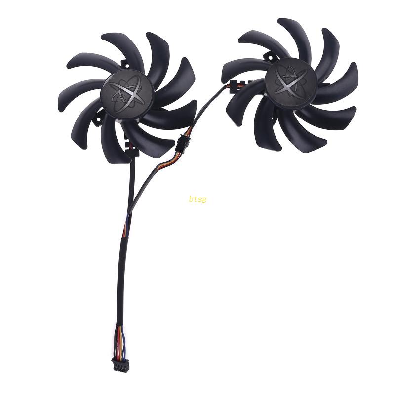 Bt 2pcs 85mm 480 /470Grafis 4Pin 0.35A VGA Cooler Fan Untuk XFX R9 390/390X 8G RX48