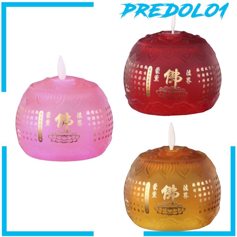 [Predolo1] Lampu Teh LED Candle Kelap Kelip Mantle Tenaga Baterai Lampu Bunga Teratai