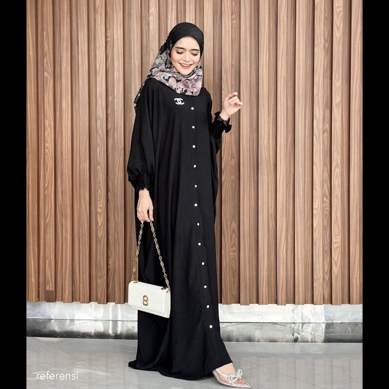GAMIS CRINKLE POLOS HAWA MAXI LEBARAN FREE BROS SIMPLE MEWAH BAJU MUSLIM LEBARAN EID GAMIS KELUARGA 