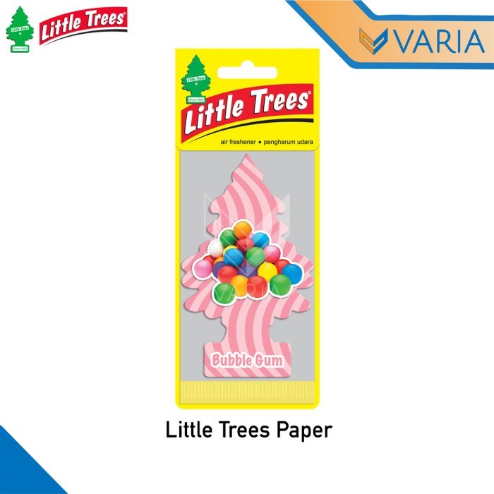 Little Trees Paper Bubble Gum Parfum Pengharum Ruangan Mobil Gantung