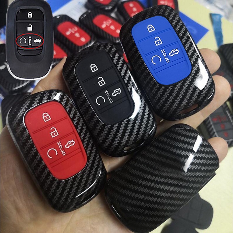 Abs Honda Civic FE 1.5E 1.5V 1.5RS Carbon Fiber Hard Cover Kunci Mobil Case Keyless Remote Smart Key Casing