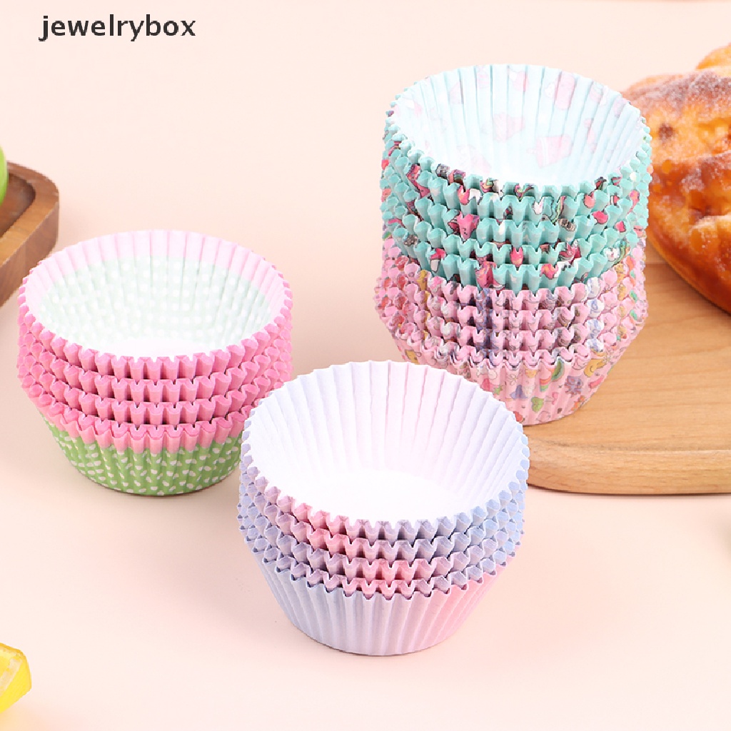 [jewelrybox] 100 Pcs Cupcake Liner Kue Muffin Cetakan Kue Ulang Tahun Pesta Dekorasi Butik