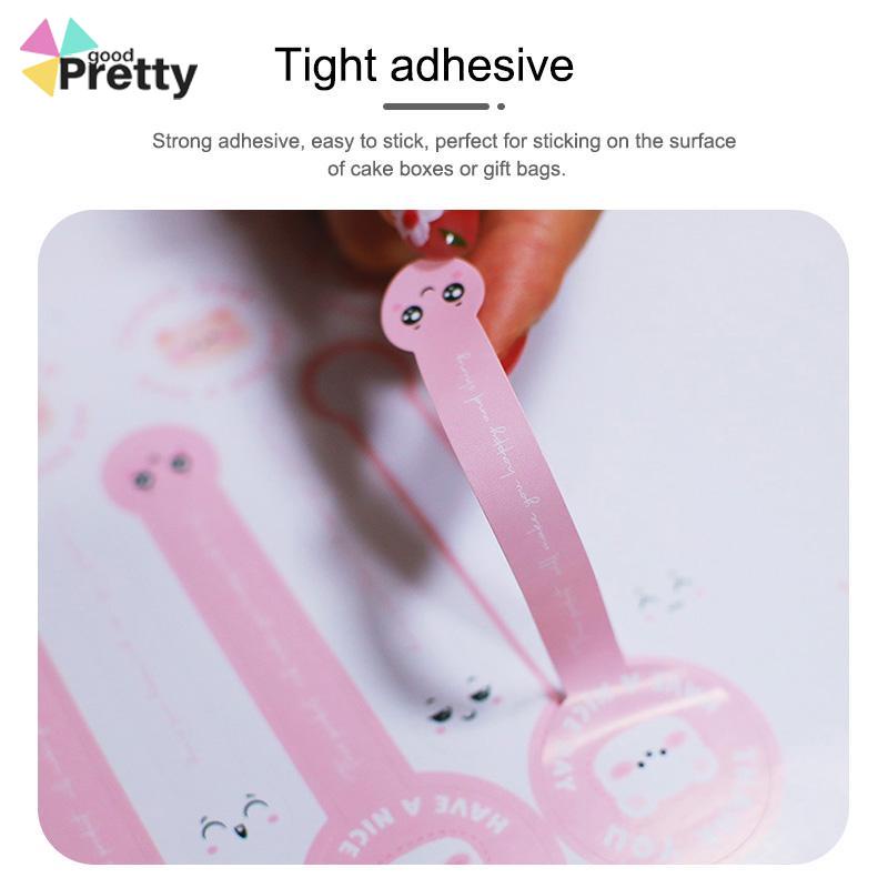 100Pcs/1 Roll Stiker Terima Kasih Thank You Stiker Untuk Dekorasi - PD