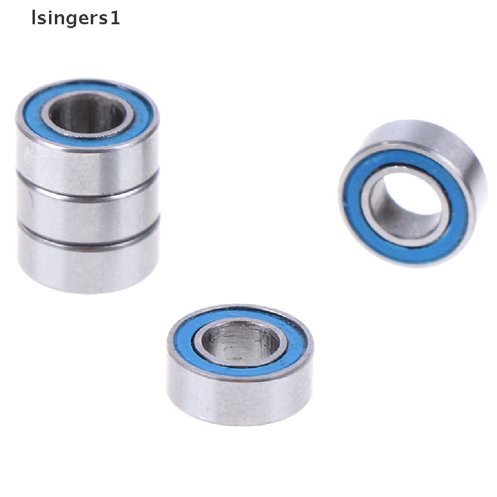 [lsingers1] 5Pcs Blue 4*8*3mm MR84RS MR84-2RS 4x8x3mm rubber sealed ball bearings Boutique