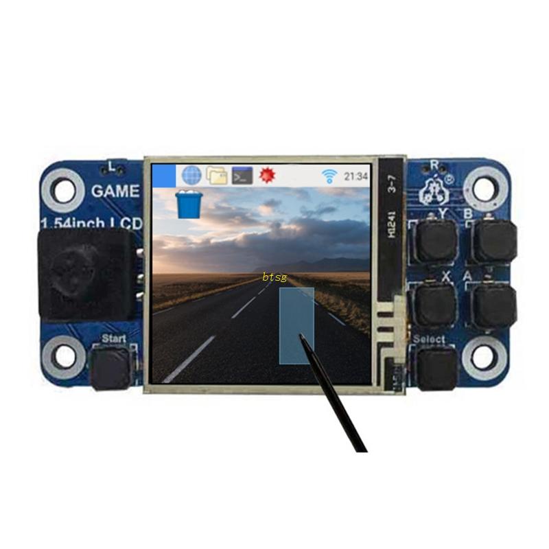 Btsg Untuk Raspberry Pi Zero 2W 1.54 Inch TFT LCD Touch Screen Topi Game Konsol Game