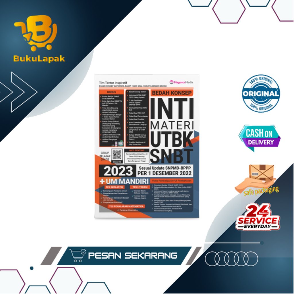 BUKU BEDAH KONSEP SNBT 2023, BUKU SNBT, SBMPTN 2023