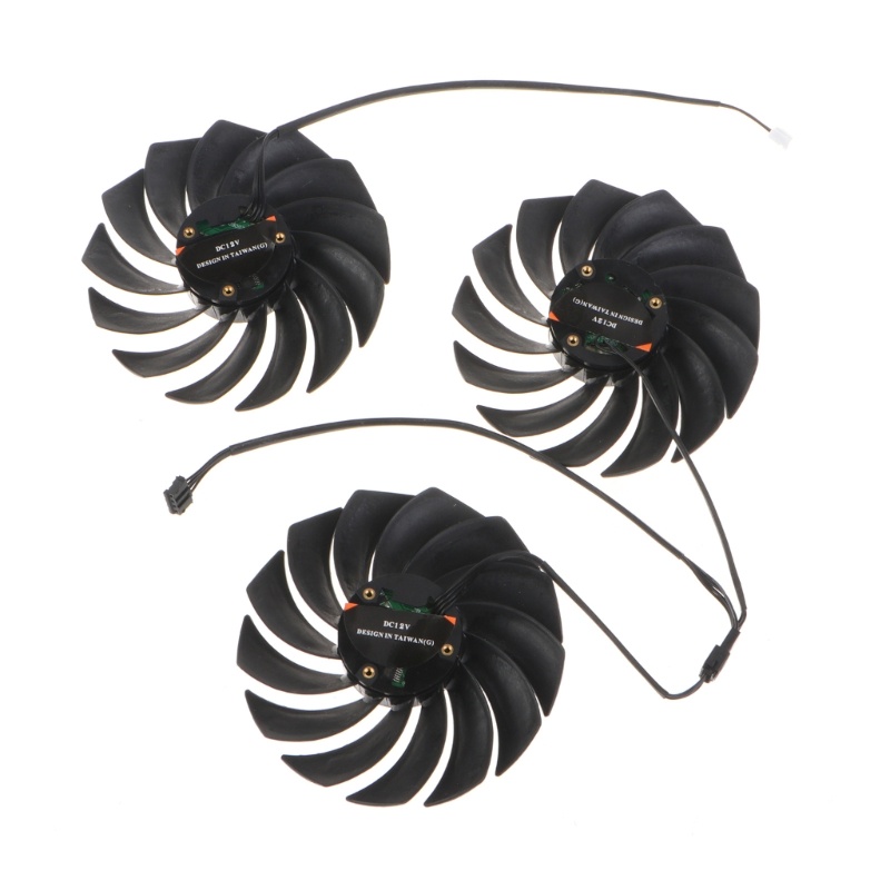 Bt 3pcs 89mm Kipas Pendingin Radiator Kartu Grafis Untuk Warna-Warni Igame RTX3060 3070 3080 Ti 3090 Vulcan Video Card Cooler