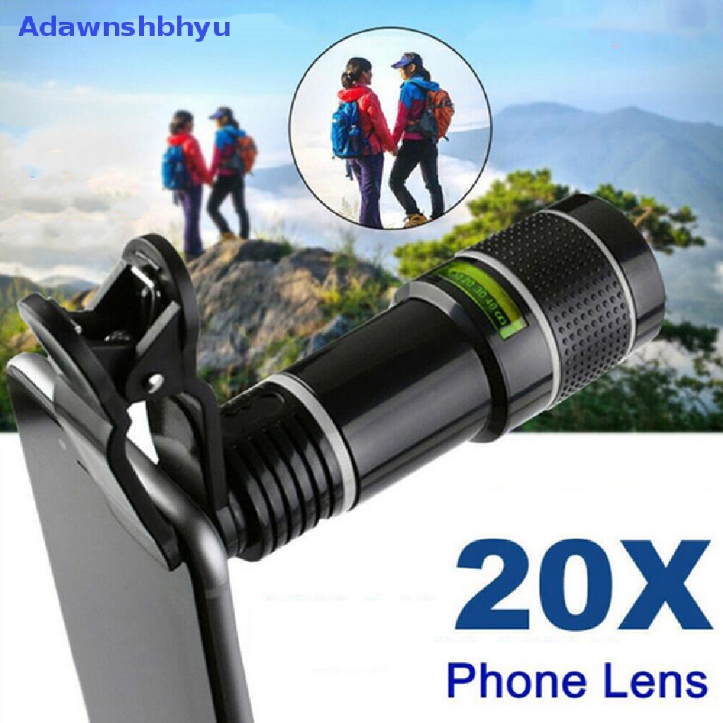 Adhyu 20x Zoom HD Universal Smartphone Optical Camera Telephoto Clip Telescope Lens ID