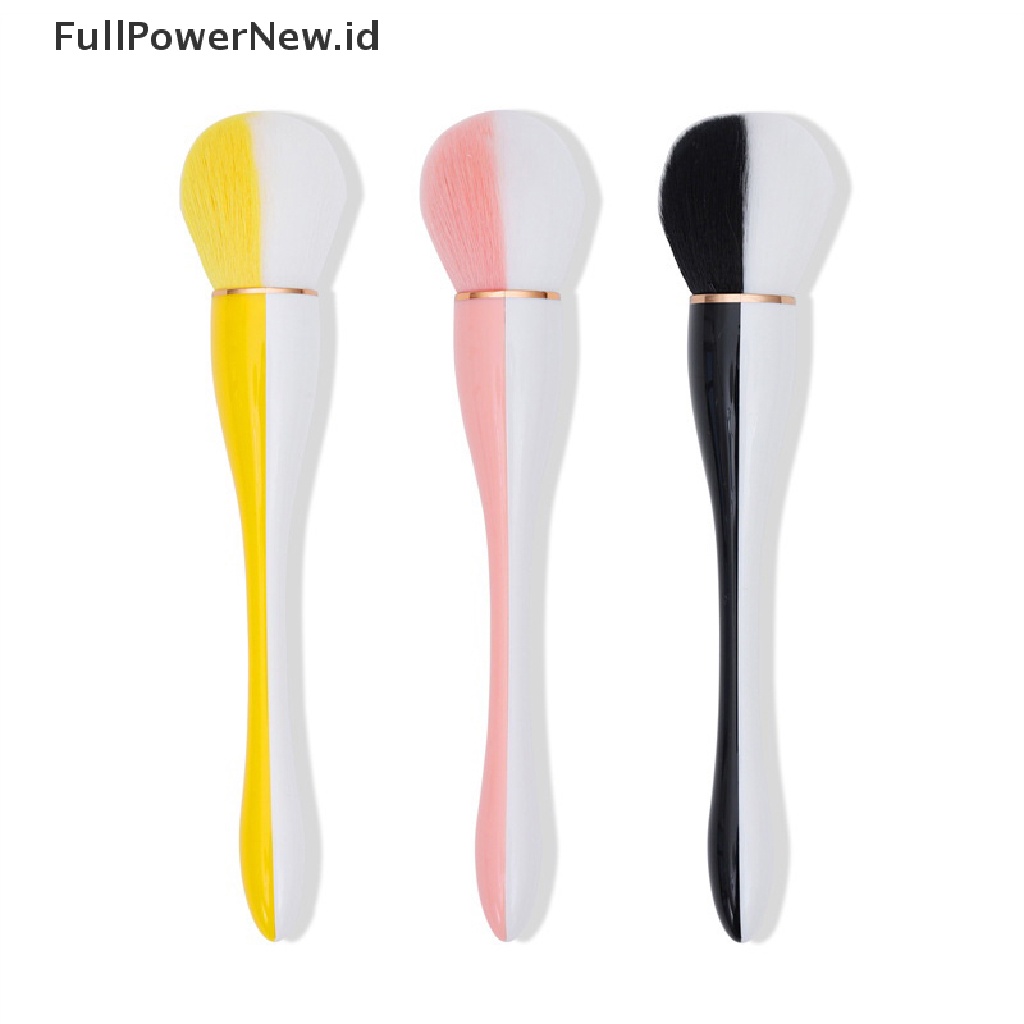 Power 1PC Sikat Pembersih Debu Kuku Kepala Besar Untuk Manicure Blush Powder Makeup Brush ID