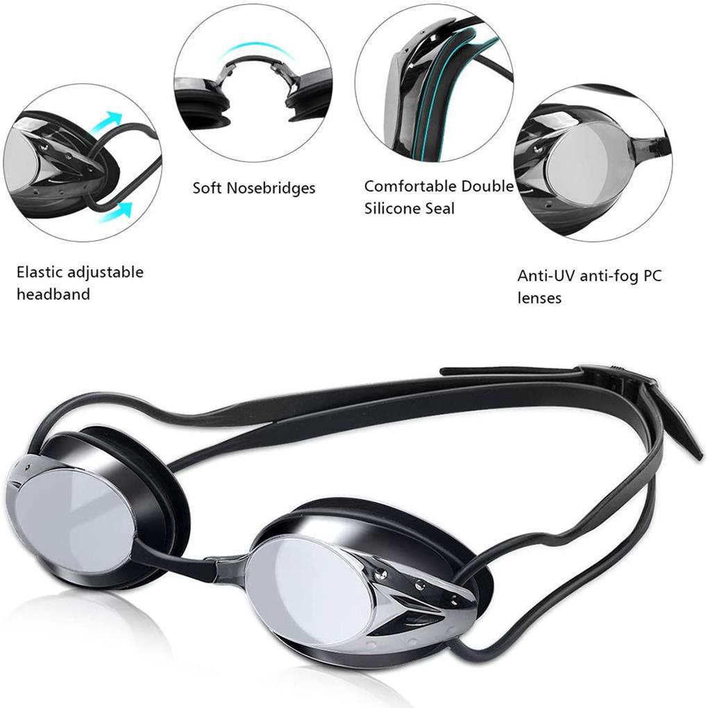 Kacamata Renang Anti Air Anti Kabut Cermin Kacamata Renang Perlindungan UV Swimming Training Goggles