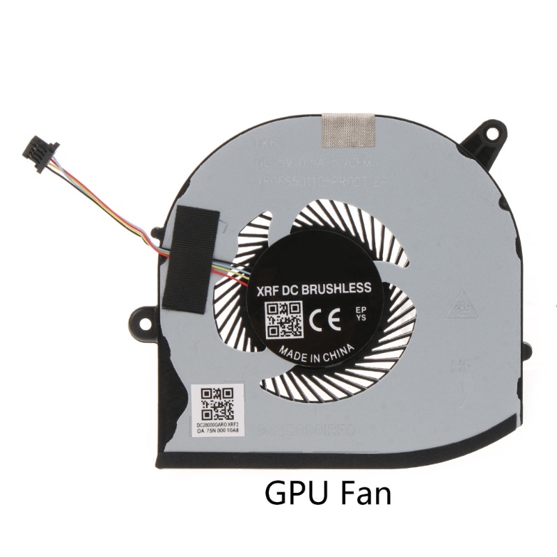 Bt Notebook CPU Kipas Pendingin 5V 0.5A 4pin GPU Radiator Untuk DELL Xps15 9560 M5520