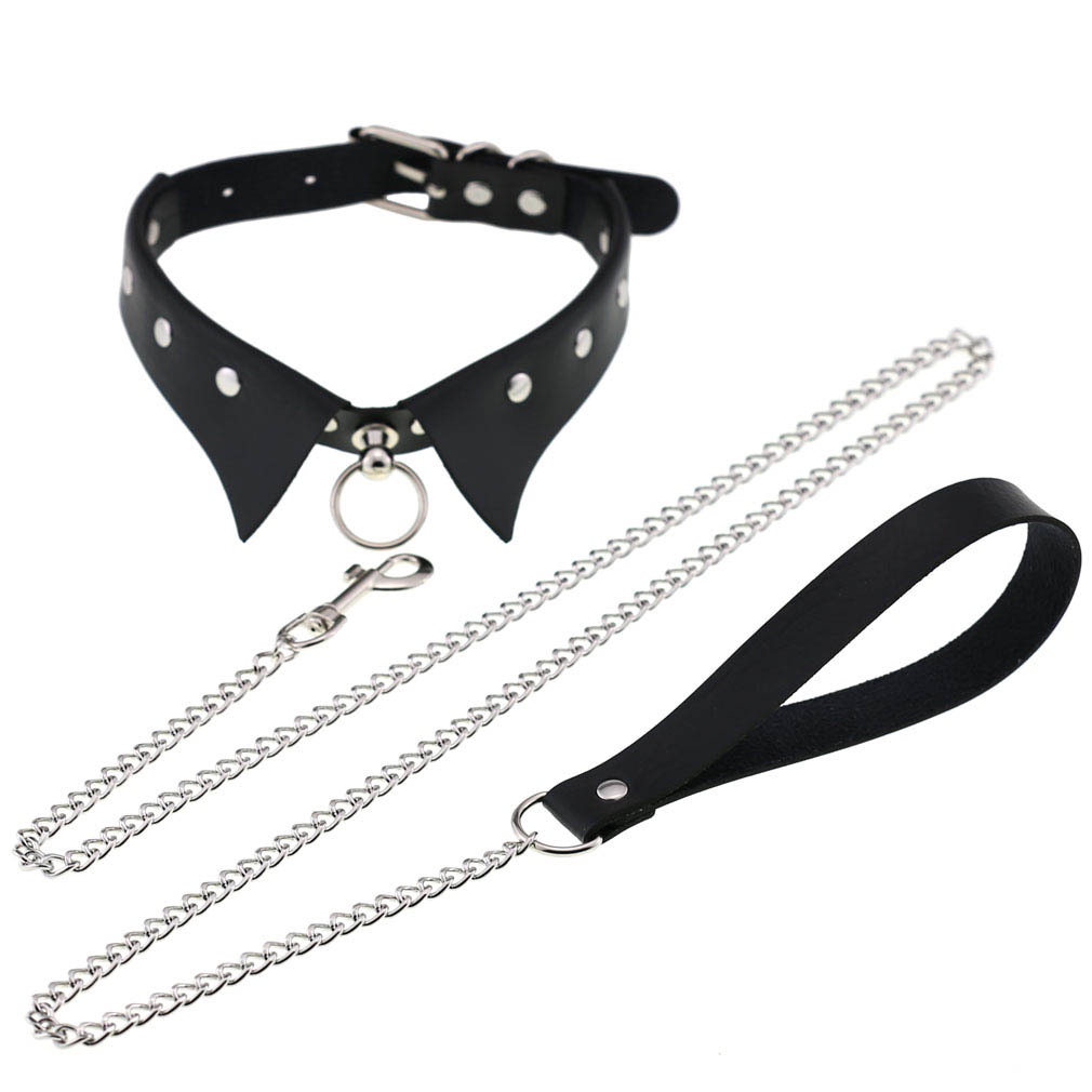 Kepribadian Trendi Baru Kulit PU Kerah Renda Bell Choker Gothic Punk Transaksi Tali Untuk Wanita Kalung Perhiasan