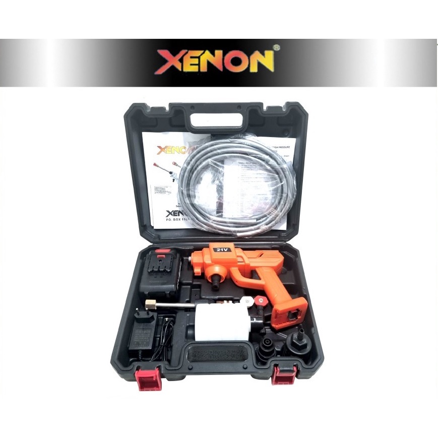 XENON CORDLESS JET CLEANER 21V MESIN CUCI STEAM MOTOR MOBIL BATERAI