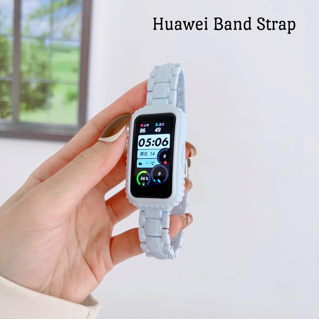 Strap Huawei Band 6/7 Rantai Acrylic Chain Candy Transparent Color