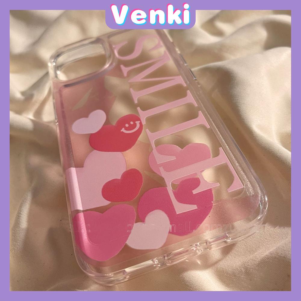 Case for iPhone 11 Soft TPU Clear Space Case Full Screen Pink Heart and Butterfly Plating Buttons Camera Protection ShockProof for iPhone 14 13 12 12 Plus 6 8 Plus XR XS