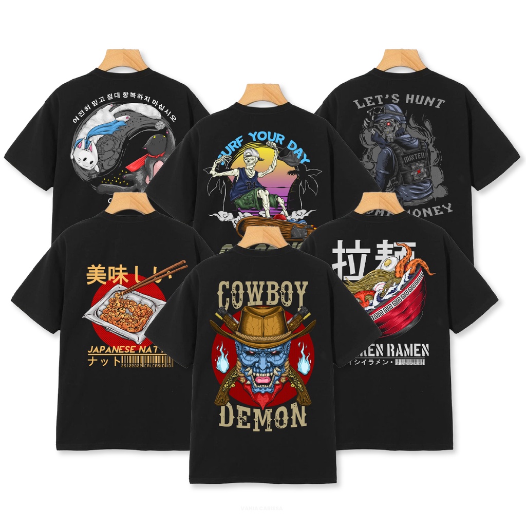 Kaos Distro Size Reguler Unisex Lengan Pendek - Vania Carissa