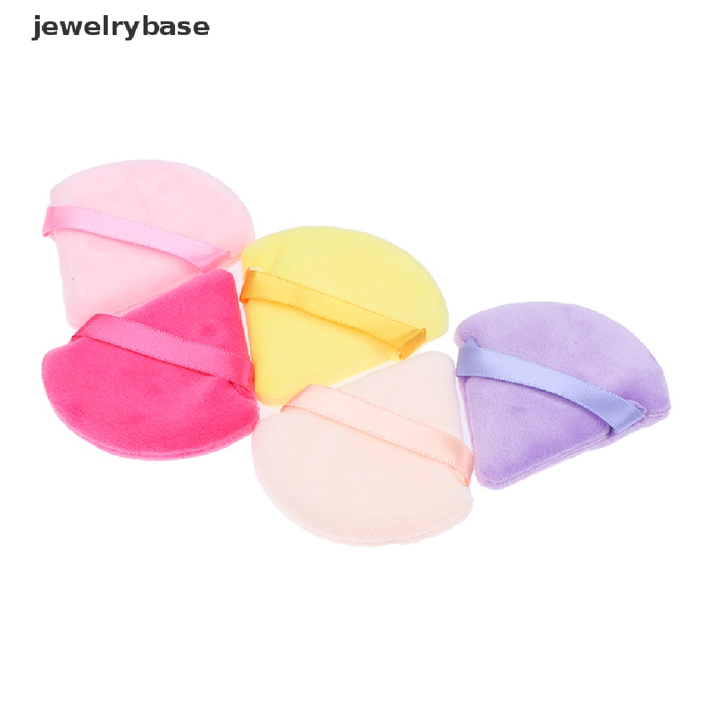 [jewelrybase] Puff Kosmetik Segitiga Velvet Foundation Mini MakeUp Sponge Puffs Alat MakeUp Butik