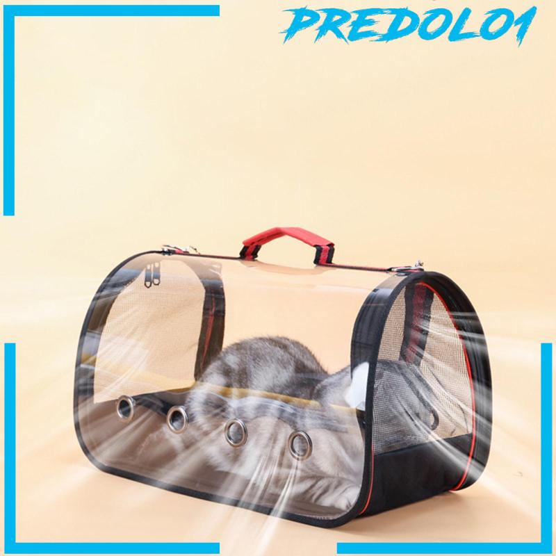 [Predolo1] Tas Handbag Pet Penutup Ritsleting Pembawa Kucing Lipat Untuk Camping Berjalan Belanja