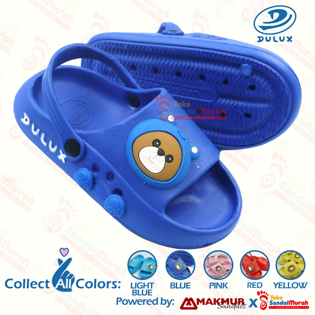 Toko Sendal Murah - Sandal Anak  Uk 20-29/ Sandal Flip Flop Panda Lucu/ Sandal Jelly Cewek Cowok/ Sandal Slop Tali Belakang/ [ Toko Sendal Murah M 508 PD ]