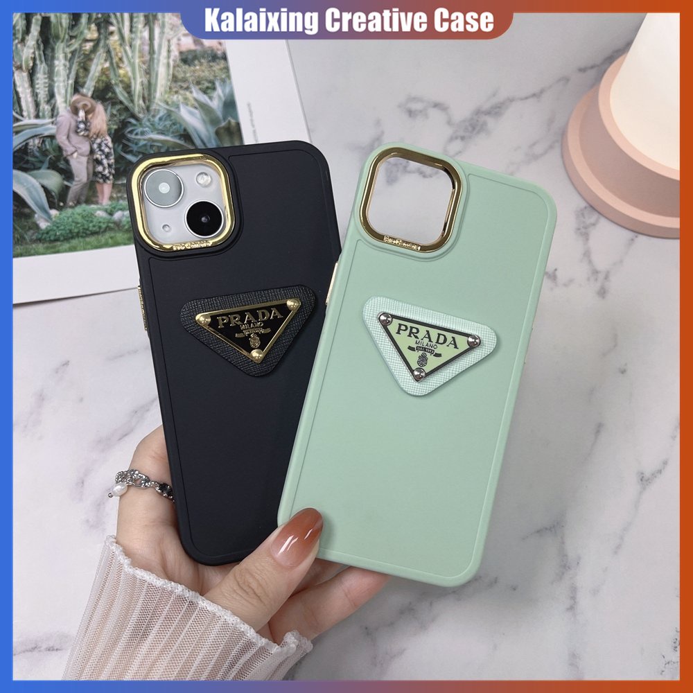 Casing Ponsel Pelindung Warna Solid Untuk Vivo Y12 Y15S Y16 Y20 Y21 Y22 Y35 Y91C Y93 Y95 T1 V20 3D Prada Soft Case