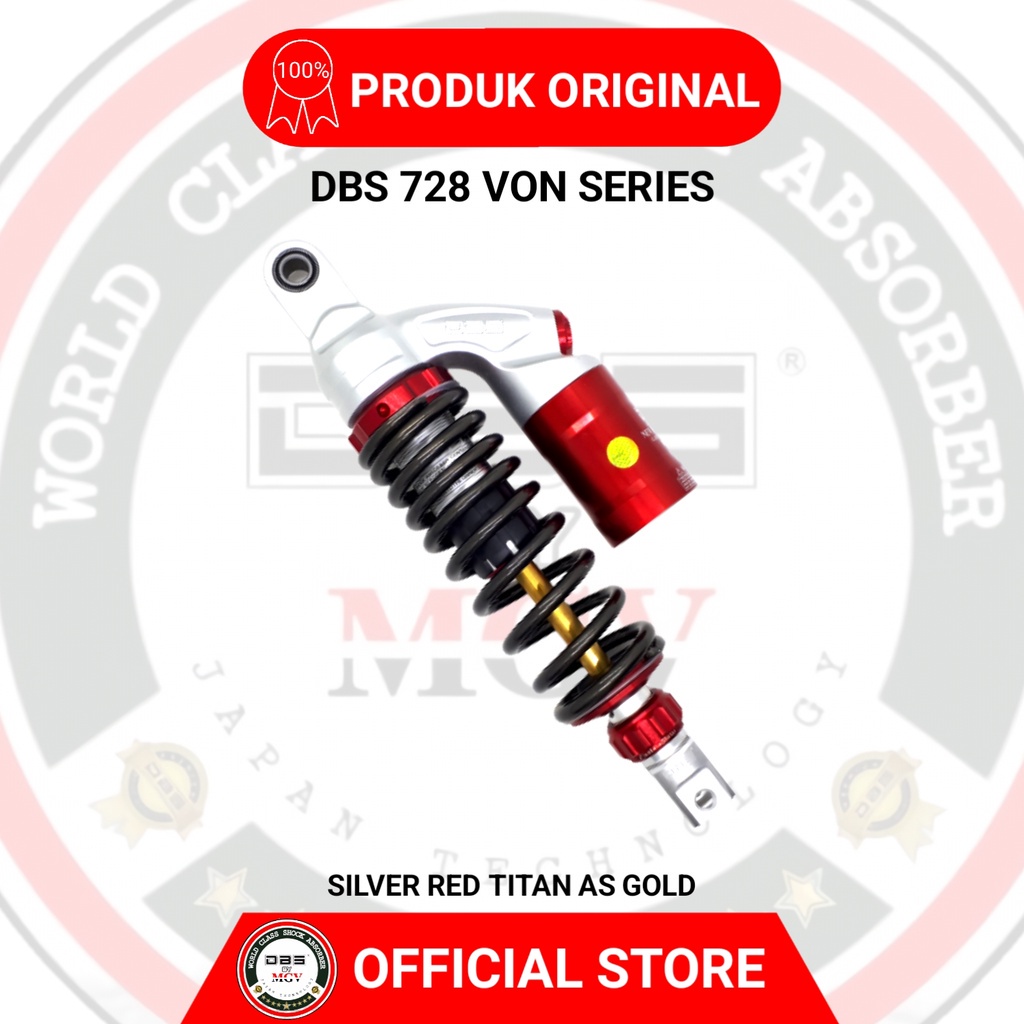 [ BISA COD ] Shock Tabung DBS 728 VON SERIES GENIO BEAT VARIO SCOOPY MIO J GT M3 FINO XEON SOUL GT125 FAZZIO XRIDE LEXI FREEGO