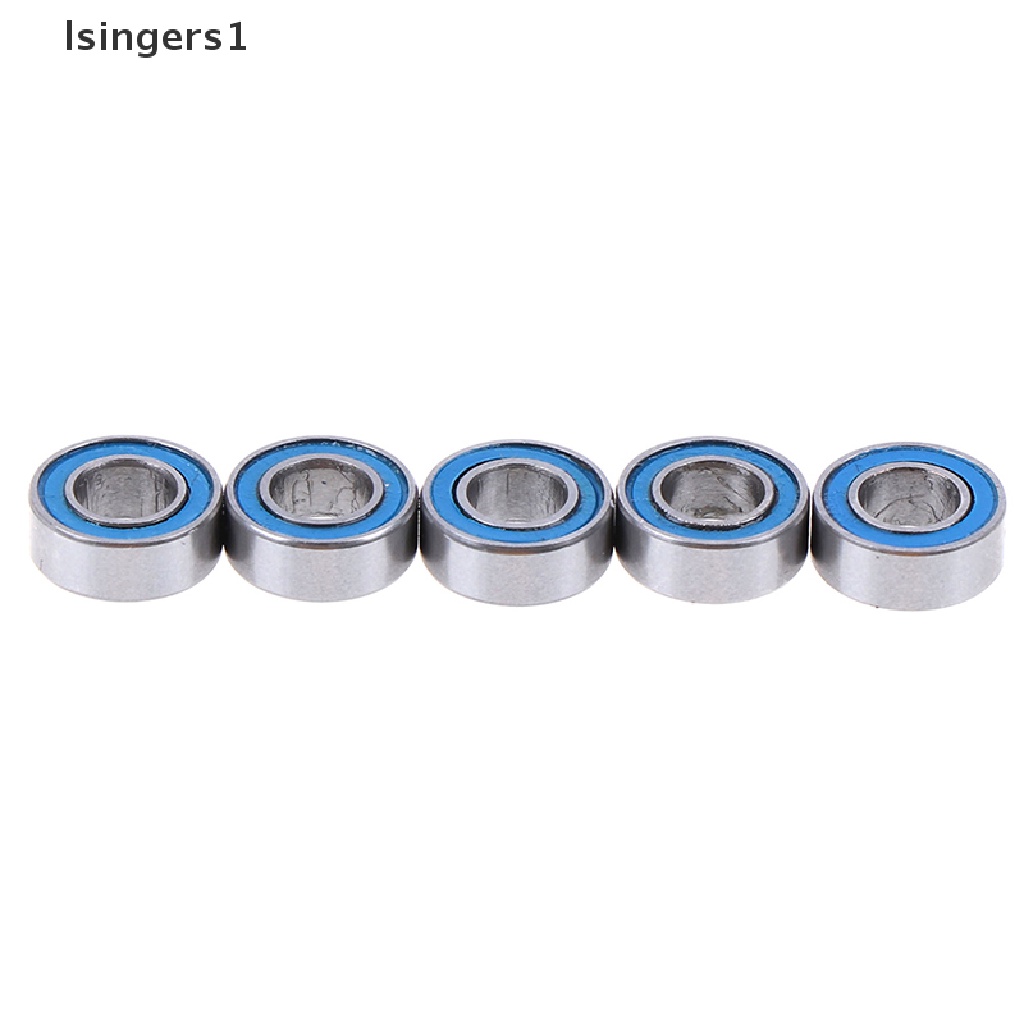 [lsingers1] 5Pcs Blue 4*8*3mm MR84RS MR84-2RS 4x8x3mm rubber sealed ball bearings Boutique