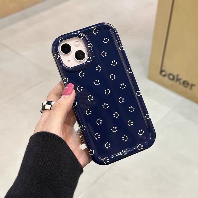 IPHONE Soft Phone Case Kompatibel Untuk Iphone14 13 11 12 Pro XS Max X Xr7 +8 Plus Casing Emosi Lucu Transparan TPU Silikon Shockproof Cover