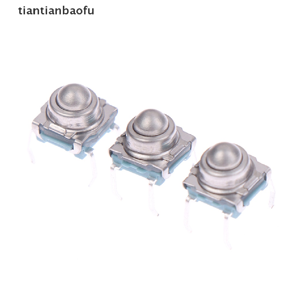 [tiantianbaofu] 10pcs TS-F007 7 * 7metal Steel Ball Reset Switch DIP Type 4pin Tactile Switch Butik