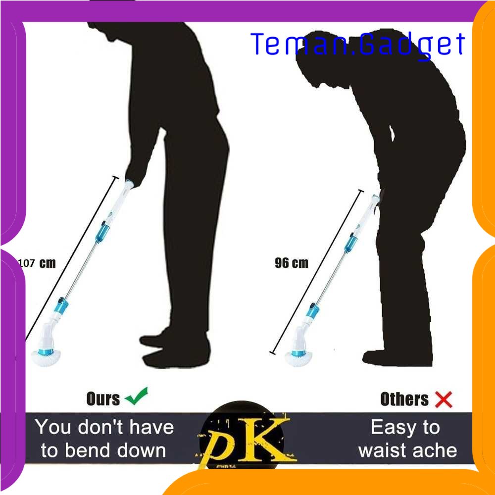 TG - ART TaffHOME Hurricane Spin Scrubber Tools Set Sikat Kamar Mandi Elektrik - WQ8111