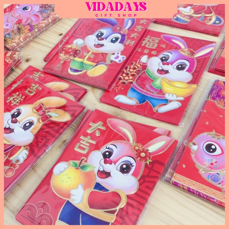 

VIDADAYS [6PCS/PACK] Angpao Imlek 2023 Angpao CNY Sincia Hong Bao