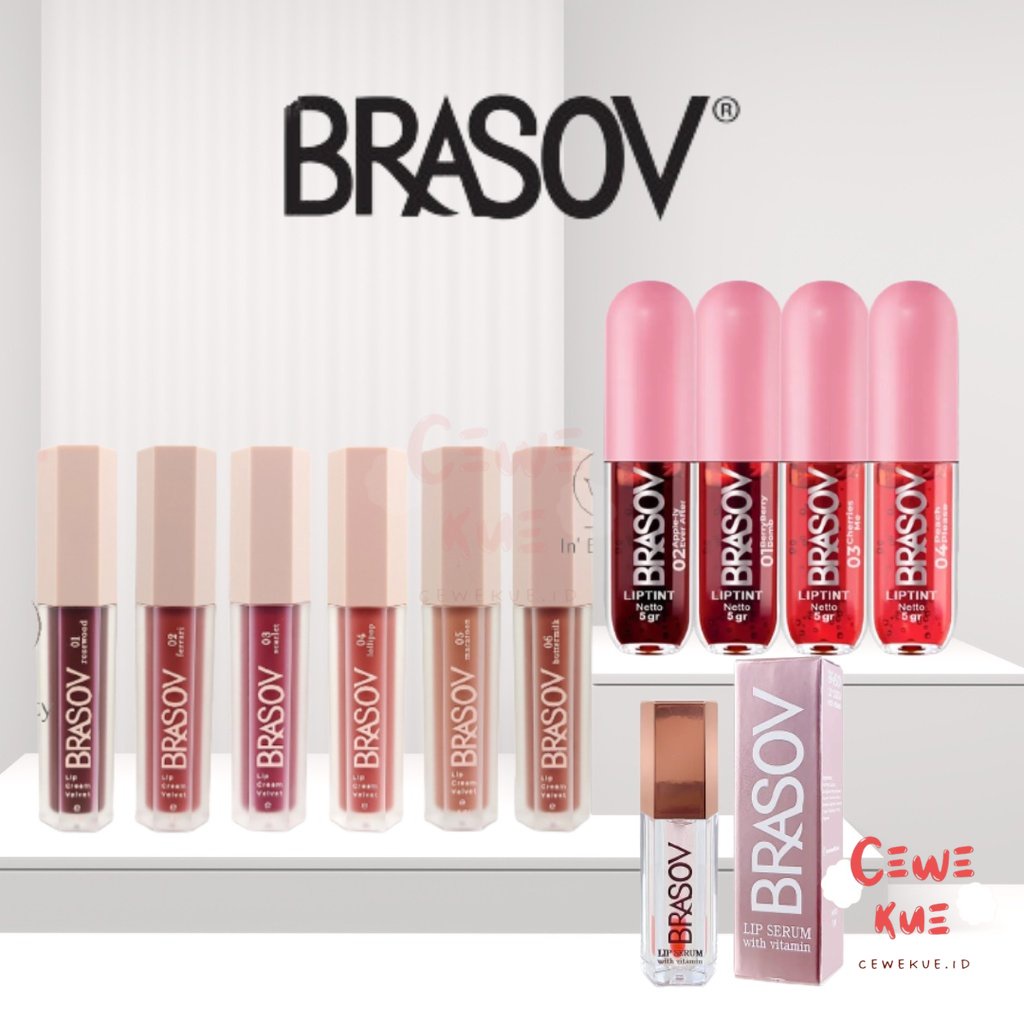 ️MATCHA️ BRASOV LIP CREAM MATTE LIPSTIK LIPTINT / BRASOV LIP SERIES