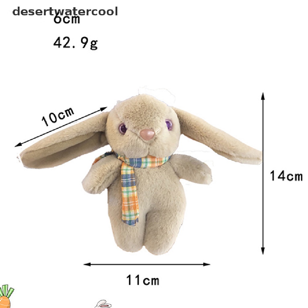 Deid 1pc Liontin Gantungan Kunci Kartun Kelinci Mewah Lucu Dekorasi Tas Sekolah Untuk Hadiah Anak Martijn