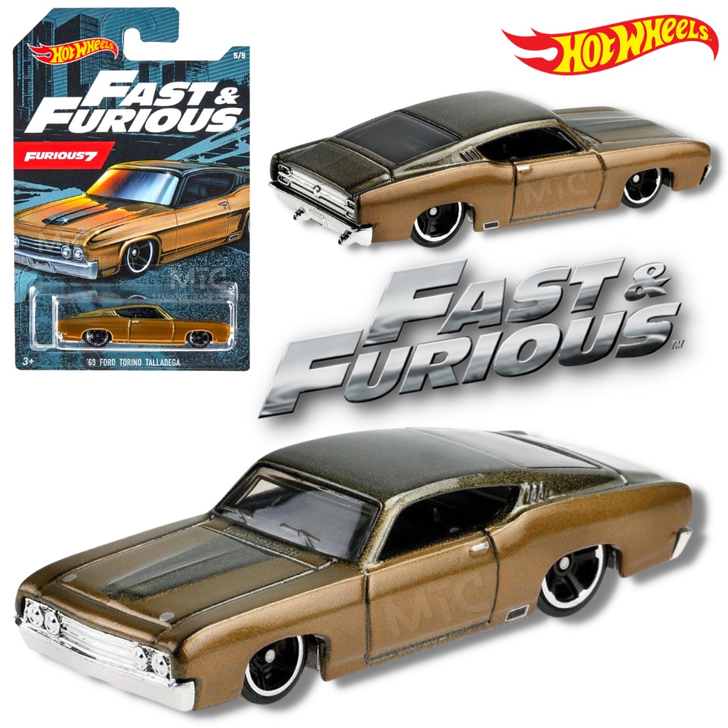 Hot Wheels 69 Ford Torino Talladega Fast And Furious