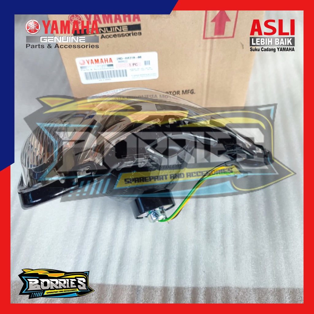 LAMPU DEPAN ASSY MIO SMILE ORI YGP HEADLAMP REFLEKTOR REFLECTOR 28D-H4310-00