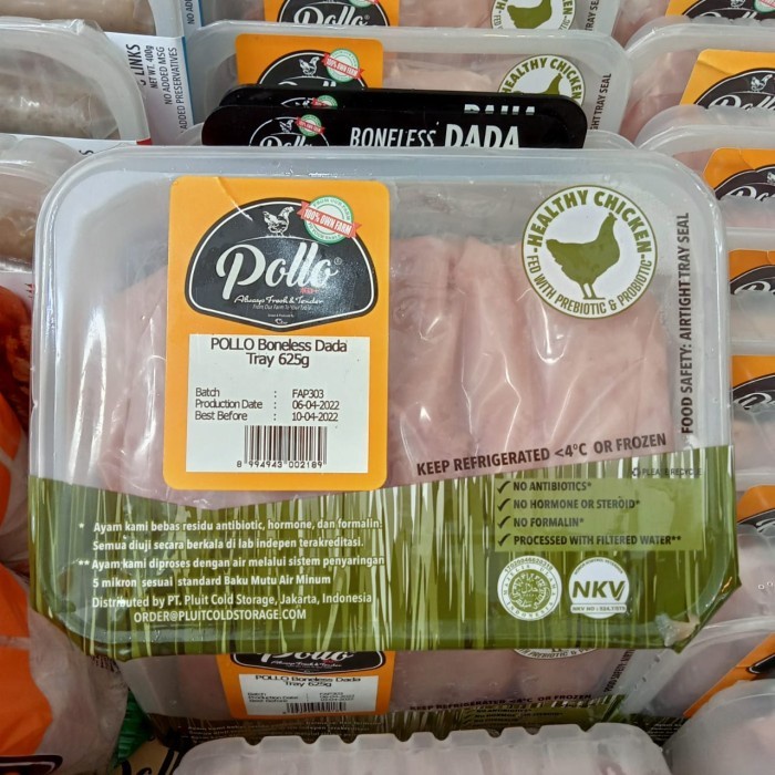 

AYAM POLLO BONELESS DADA TRAY 625GR