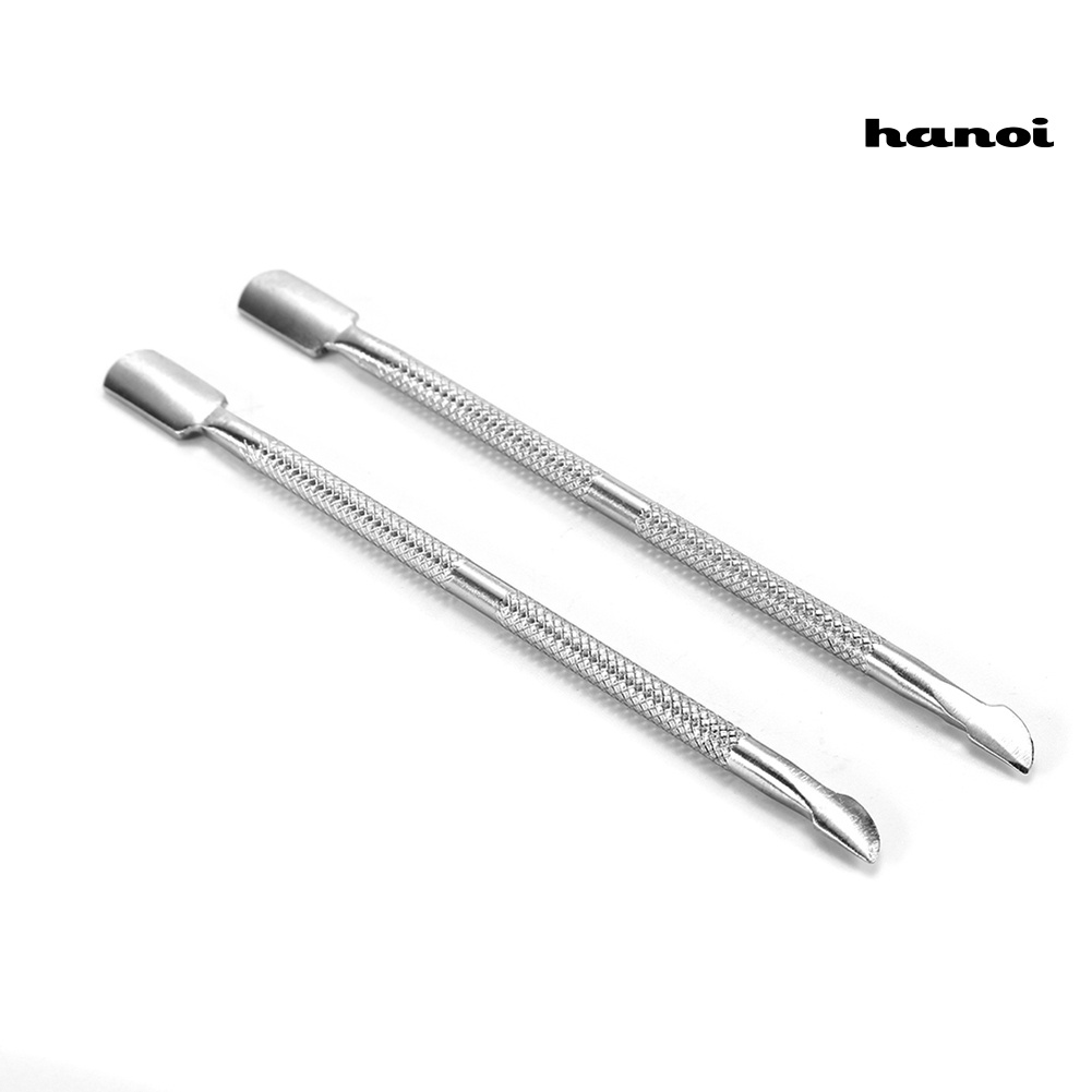 Hi * BORN PRETTY Stainless Steel Dead Skin Cuticle Pusher Nail Scraper Manicure Alat
