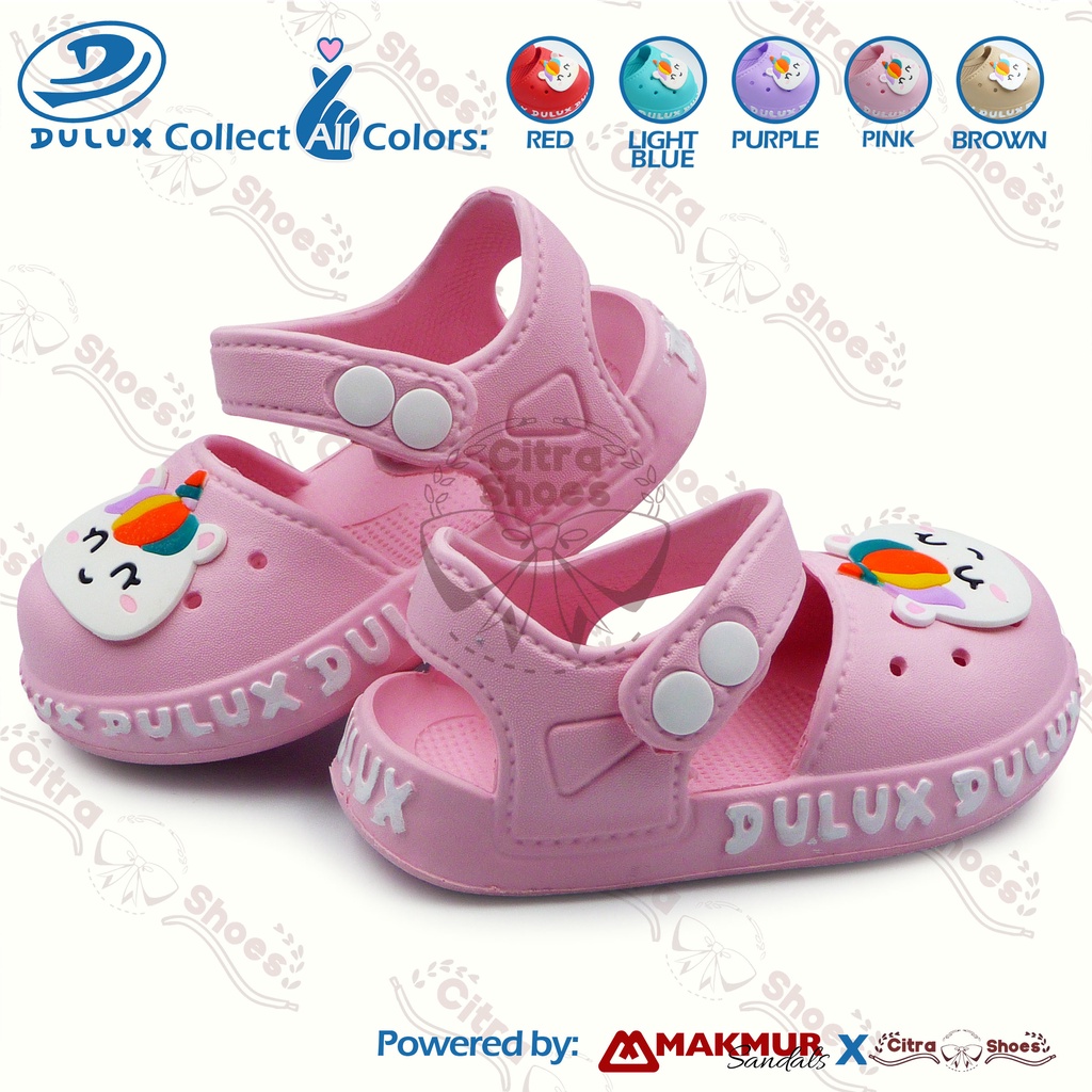Citra Shoes Kids Sandal Anak Perempuan Uk 24-29/ Sandal Tali Belakang Kancing/ Sepatu Ballet Anak Pe