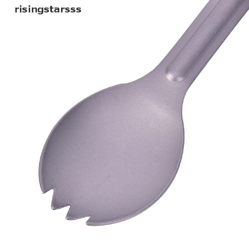 Rsid Span-new Outdoor Titanium Spork Gagang Panjang Sendok Garpu Portable Spork Cutlery Jelly