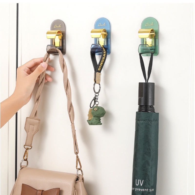 Kait Wastafel Adjustable Kamar Mandi/Rak Penyimpanan Holder Hook Stiker Tanpa Jejak Tahan Lama Yang Dipasang Di Dinding