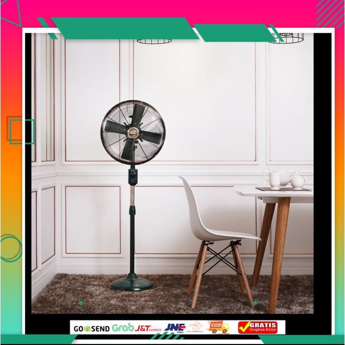 Krisbow Kipas angin Vintage 16 inch Kipas Angin lantai full besi