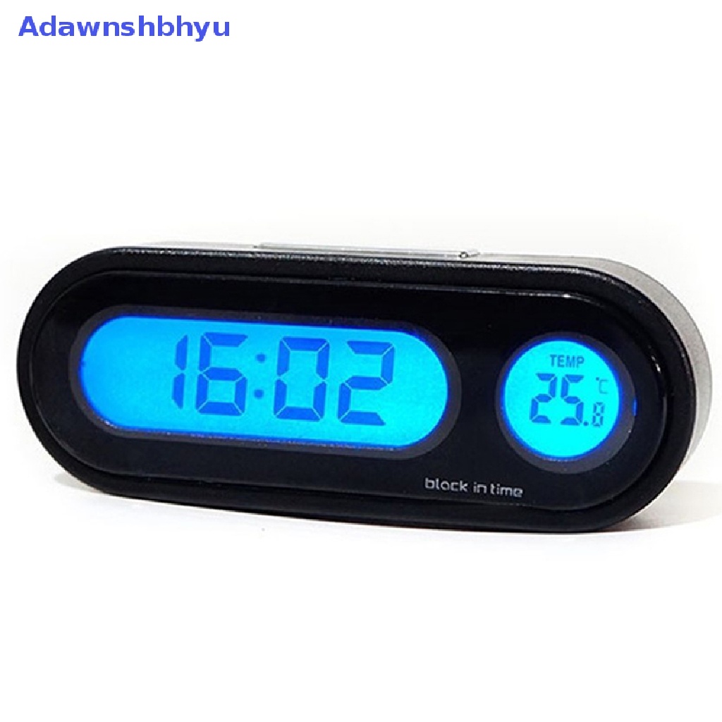 Adhyu Jam Termometer Mobil LCD Digital Display Pengukur Suhu ID