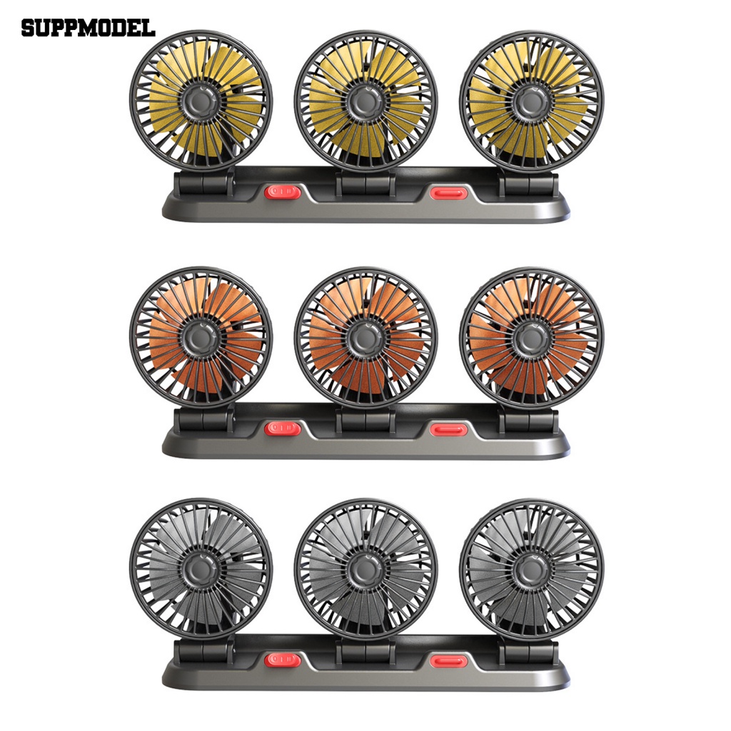 Suppmodel Kipas Angin Kendaraan Truk Yang Dapat Diputar Perlengkapan Otomatis Meja Kendaraan Truk Kipas Mobil Mini Fan High Airflow