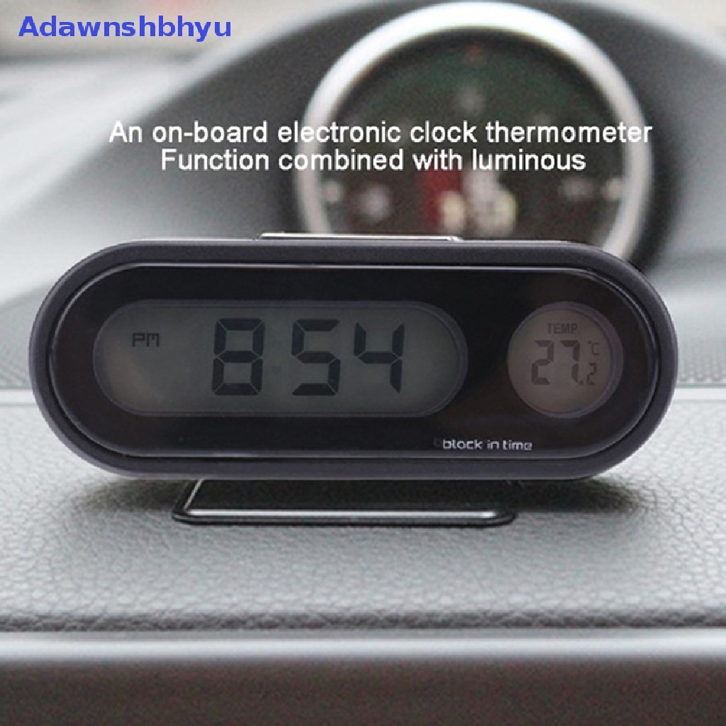 Adhyu Jam Termometer Mobil LCD Digital Display Pengukur Suhu ID