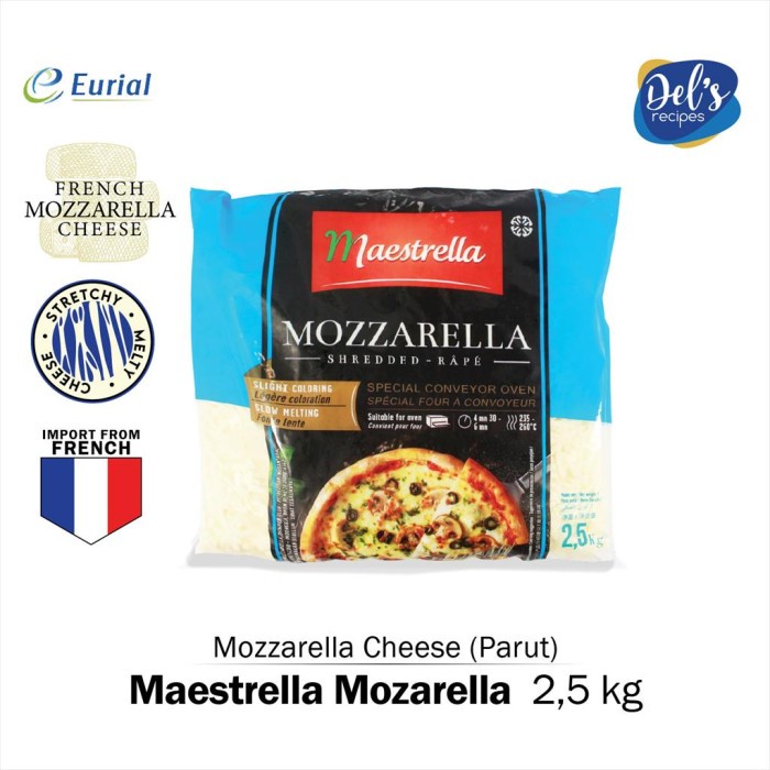 

Keju Mozarella Maestrella - Mozzarella Cheese 2.5 kg
