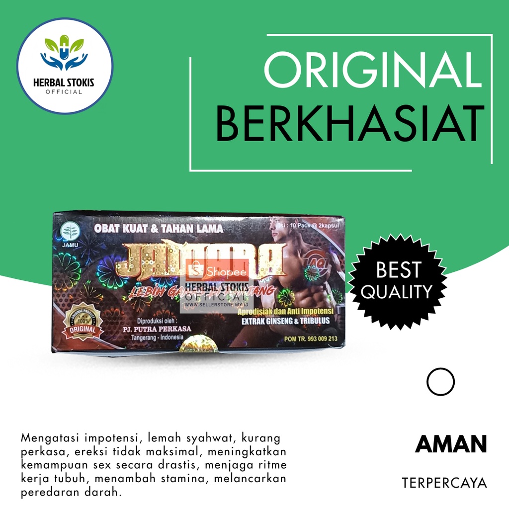 Suplemen Kapsul Herbal Jawara Original Obat Vitalitas Pria