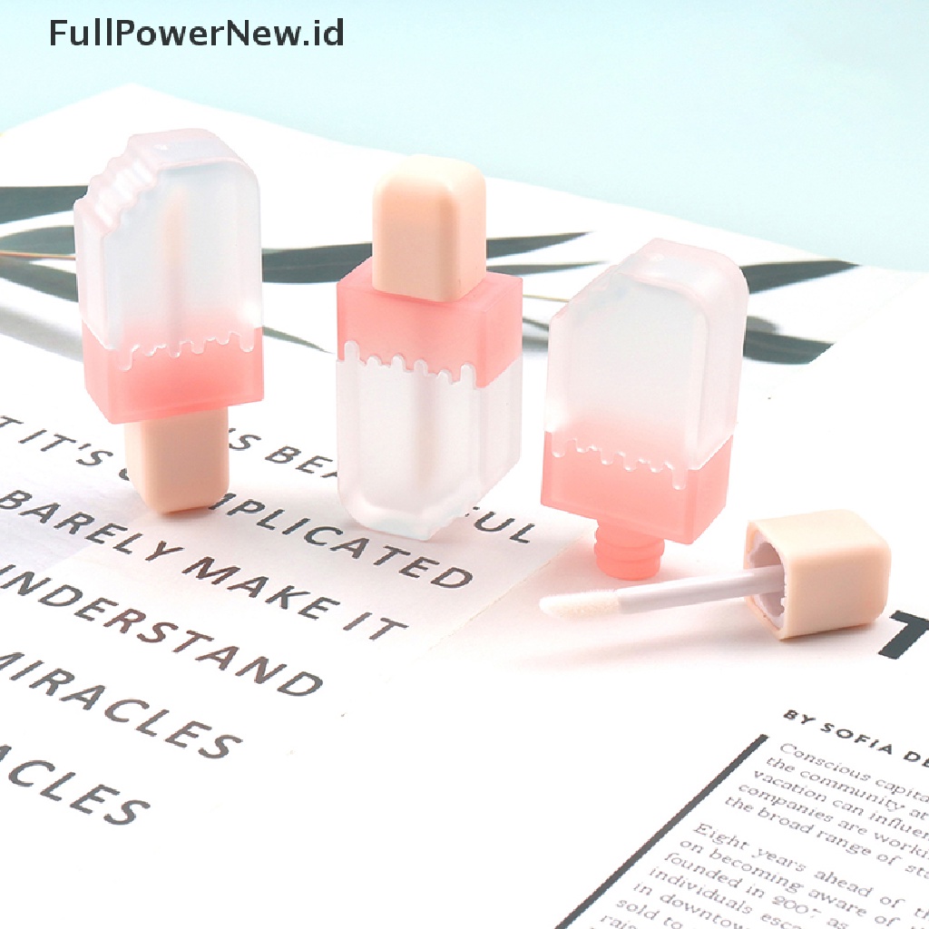 POWER 5ml Empty Lip Gloss Tube Ice Cream Refillable Lip Balm Bottle DIY Container ID